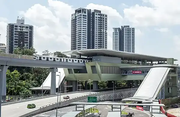Direct Covered Sky Bridge to LRT Bangsar